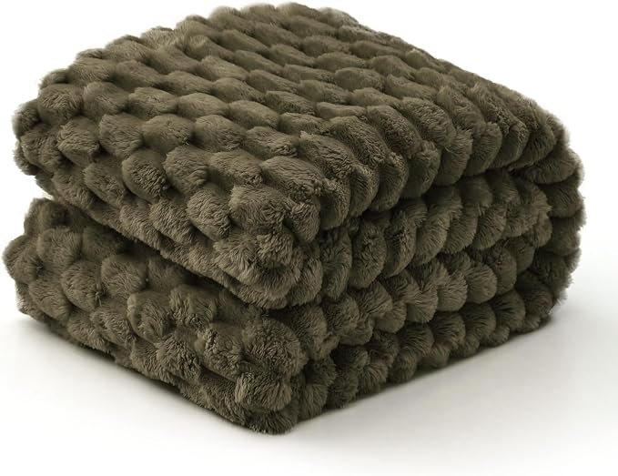 EXQ Home Fleece Throw Blanket for Couch and Bed, 3D Imitation Large Turtle - Image 2