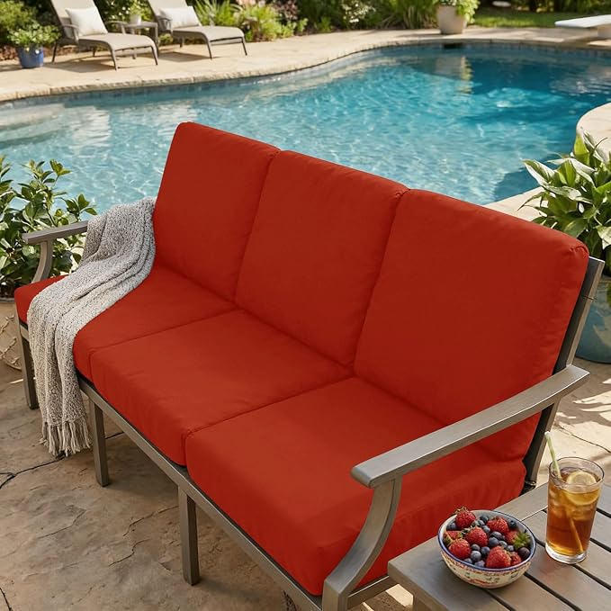 hyha Milk Silk Couch Cushion Covers, Soft Magic Sofa Covers Washable - Image 8