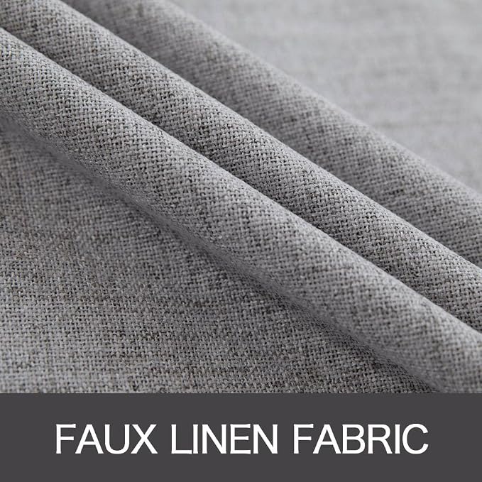 MIULEE Linen Textured 90 Inches Curtains - Image 5