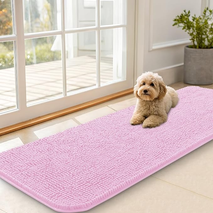 OLANLY Dog Door Mat for Muddy Paws 59x20, Absorbs Moisture and Dirt, Absorbent by OLANLY