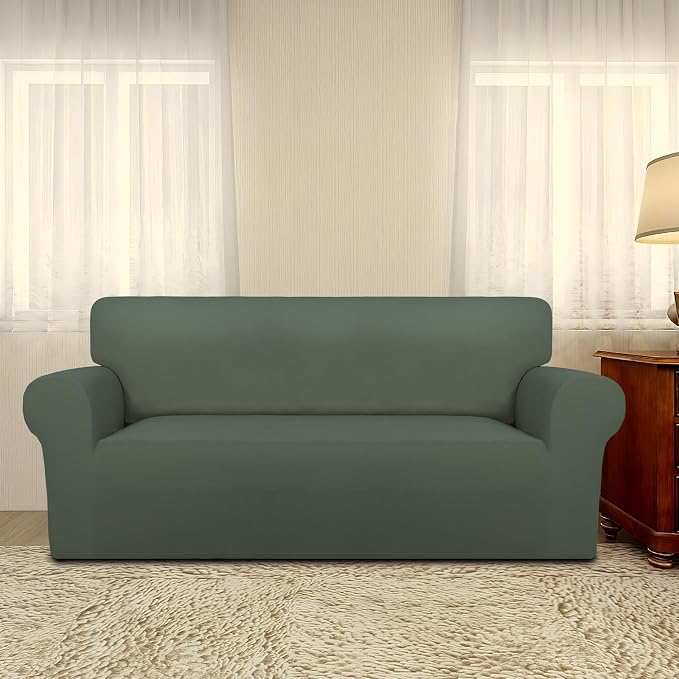 PureFit Super Stretch Sofa Slipcover – Spandex Non Slip Soft Couch Sofa Cover - Image 2