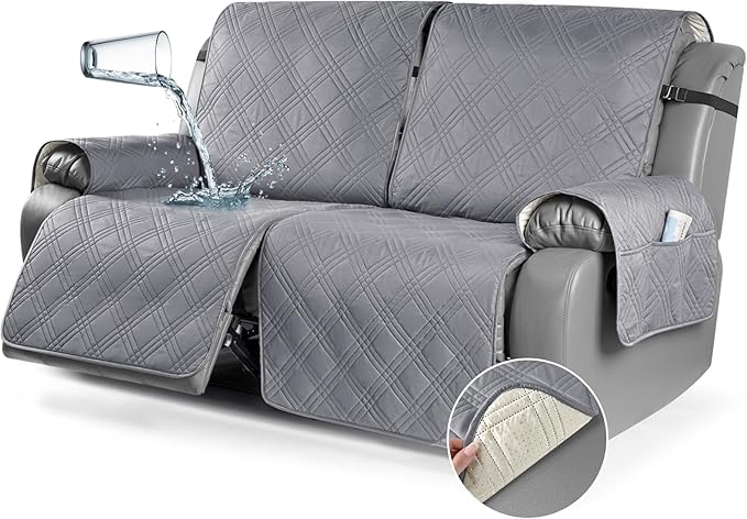 TAOCOCO 100% Waterproof Oversized Loveseat Recliner Cover, Non Slip Split Couch by TAOCOCO