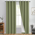 Yakamok 100% Blackout Curtain Panels 84 inches Cold and Light Blocking Drapes by Yakamok