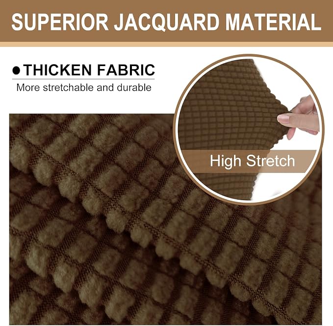 U-NICE HOME Stretch Futon Cover Armless Bed Slipcover - Image 3