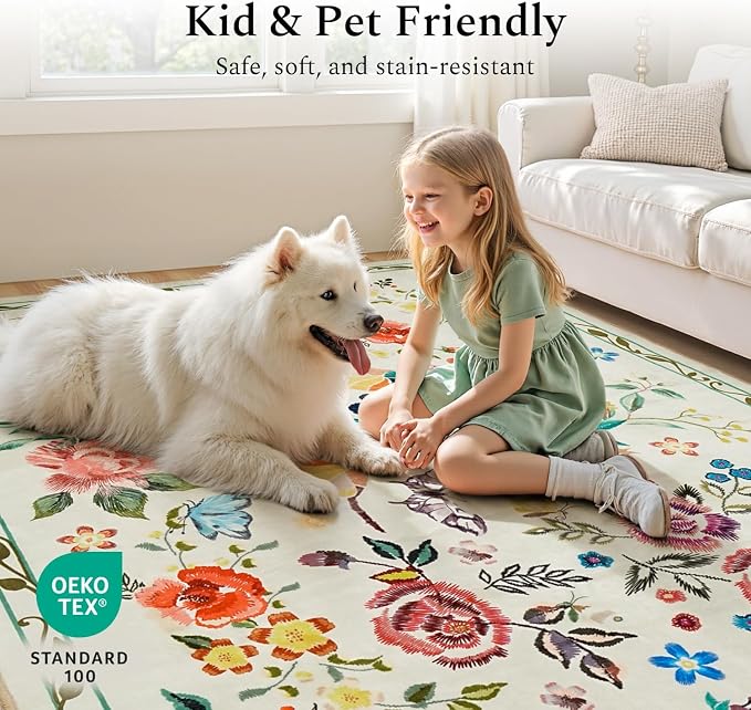 Rugflix 2x6 Runner Rug for Hallway, Washable Kitchen Runner Non Slip, Soft Low - Image 6