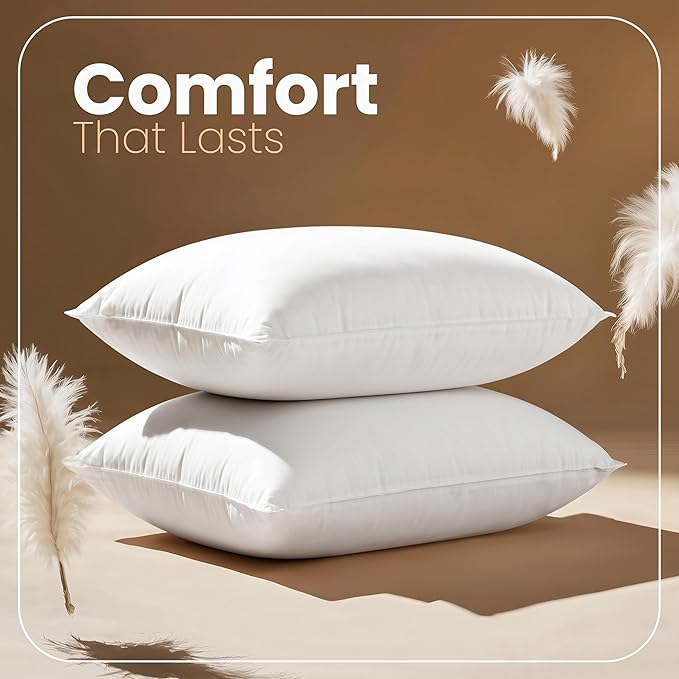 Utopia Bedding 12x20 Pillow Inserts, 2 Pack | 100% Virgin Filling, Indoor - Image 4