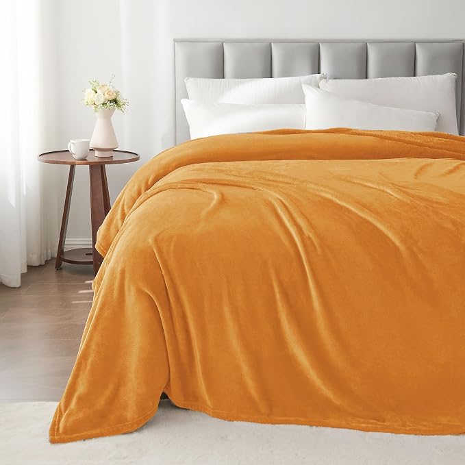 BEDELITE Burnt Orange Throw Blankets - Image 5