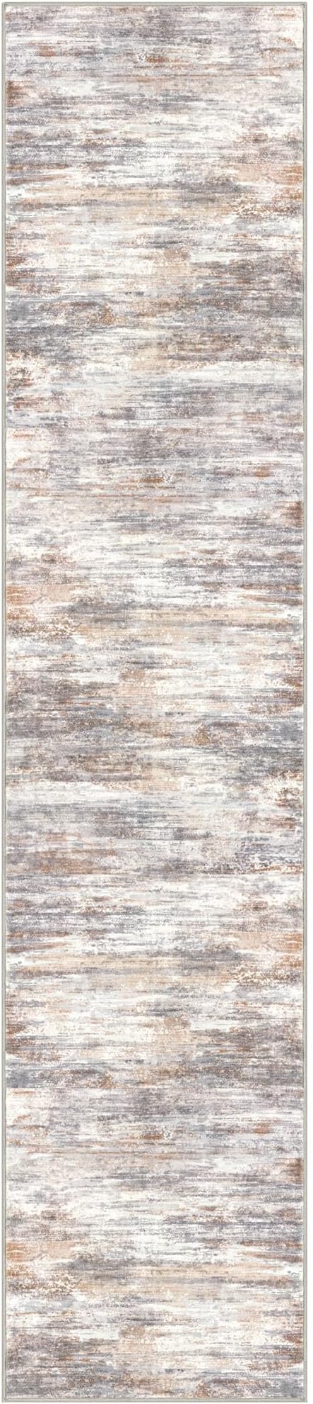 KOZYFLY Modern Abstract Washable Rug Runner 2.6x12 Hallway Rug Runner Non-Slip - Image 8