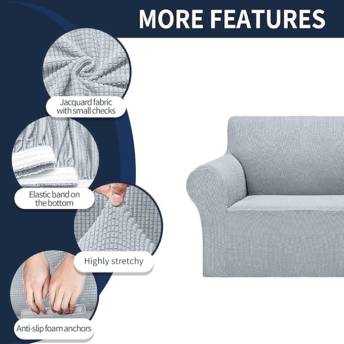 Cupuamon 2026 New Stretch Loveseat Sofa Slipcovers Couch Cover - Image 4