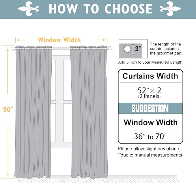 ChrisDowa 100% Blackout Curtains 90 inch Long - Image 7
