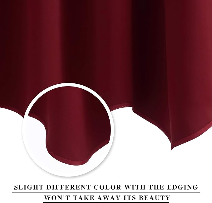 NICETOWN 2 Panels Valance for Window Farmhouse Style Window Treatment Thermal - Image 3
