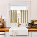 RYB HOME 100% Blackout Bathroom Curtains Over Sink 30 inches Long, Heat & UV by RYBHOME