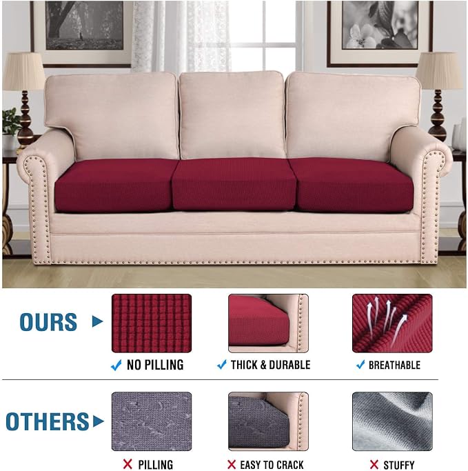 H.VERSAILTEX Super Stretch Individual Seat Cushion Covers - Image 2