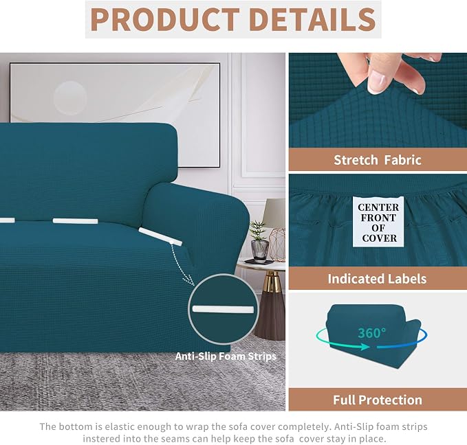 Easy-Going 100% Waterproof Loveseat Couch Cover, Dual Waterproof Sofa Cover - Image 4