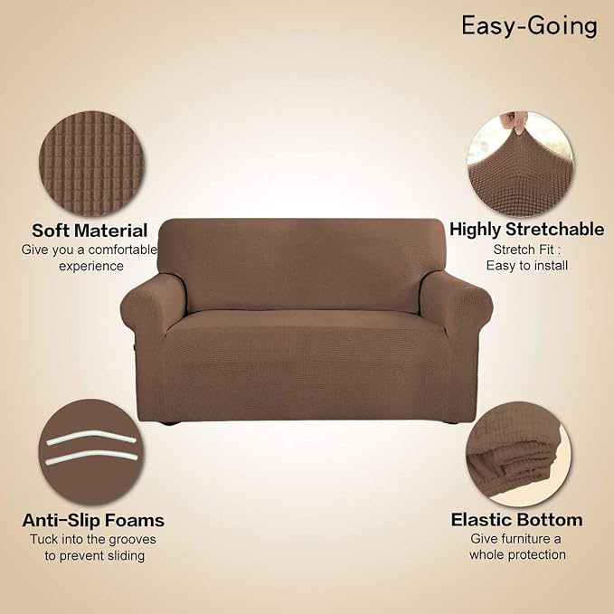Easy-Going Stretch Sofa Slipcover 1-Piece Sofa Cover Furniture Protector Couch - Image 3