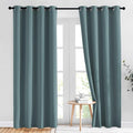 NICETOWN Blackout Greyish Blue Curtains & Drapes by NICETOWN