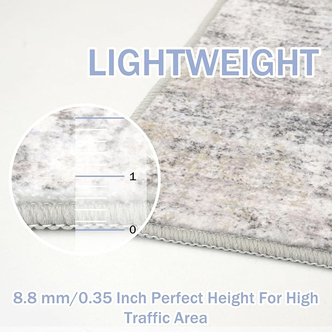 IOHOUZE Abstract Runner Rug 2x7 Ft Washable Runners - Image 4