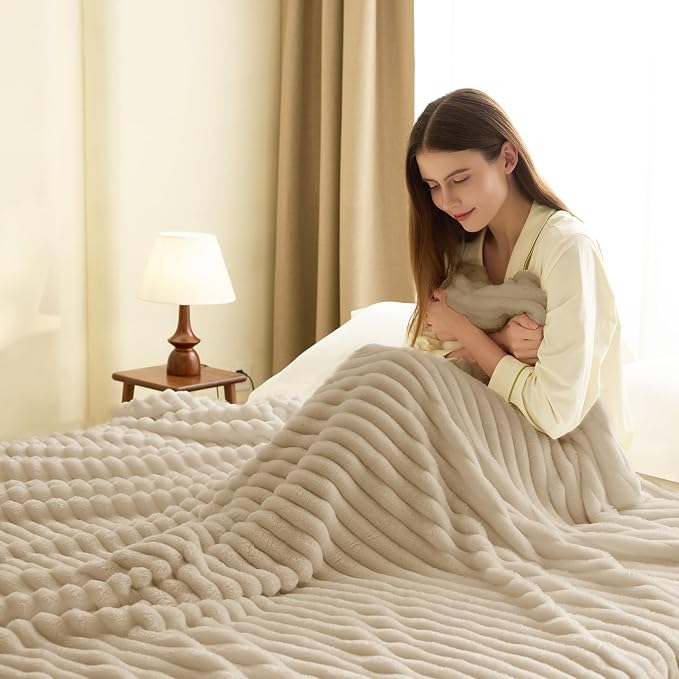 HIMEET Linen Ribbed Throw Blanket - Image 6