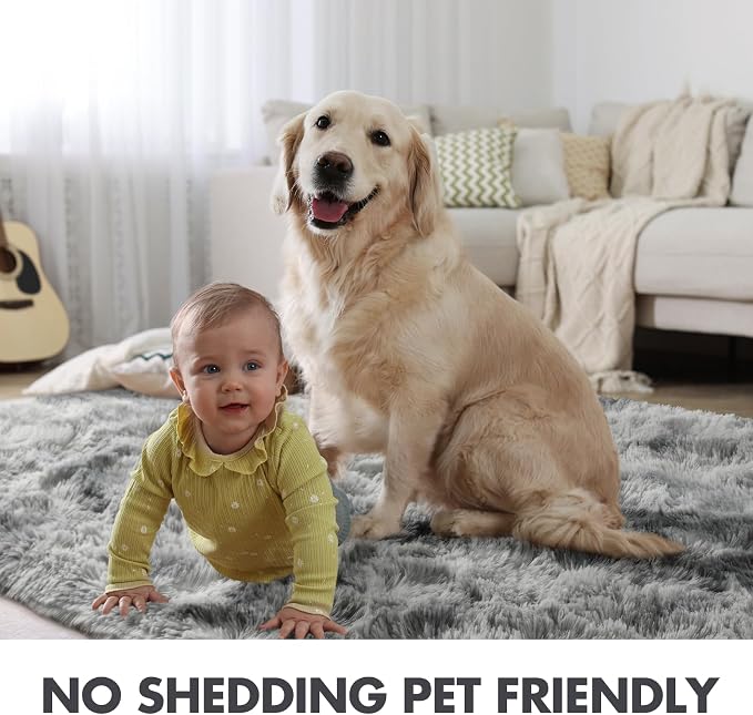 10x14 Ft Extra Large Shag Rugs for Living Room, Ultra Soft Fluffy Furry Area - Image 6