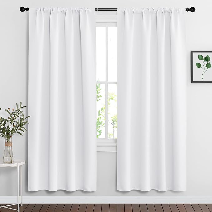 RYB HOME Extra Wide Curtains for Bedroom Living Room 72 inches Long, Thermal by RYBHOME