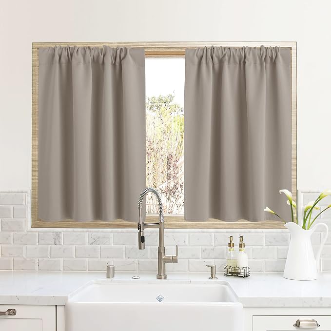 RYB HOME RV Curtains for Camper Windows, Mini Small Thermal Insulated Sunlight by RYBHOME