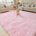 Rugs for Living Room 6x9, Alfombras para Salas Fluffy Shag Large Fuzzy Plush by Junhejiamei