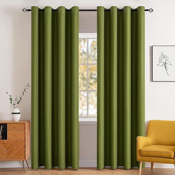 MIULEE Blackout Curtains for Bedroom Living Room Thermal Insulated Room by MIULEE