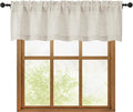 OWENIE Natural Valances for Windows 1 Pcs, Light Filtering Textured Farmhouse by OWENIE