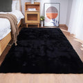 Ghouse Ultra Soft Faux Rabbit Fur Rug 4x6, Machine Washable Area Rugs by Ghouse