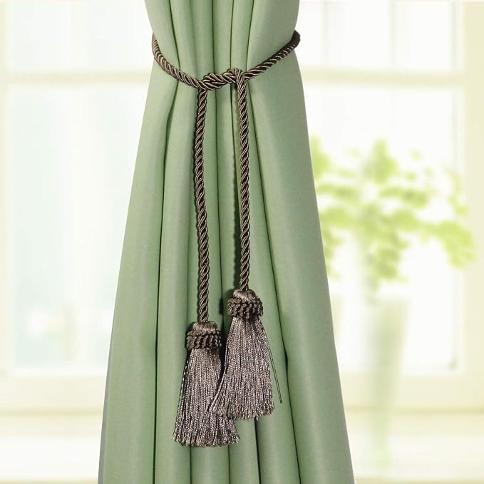 Fenghuangwu Curtain Tiebacks Handmade Decorative Curtain Holdbacks Rope - Image 5