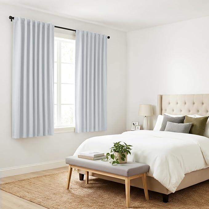 PONY DANCE Greyish White Non-See-Through Curtains - Image 8