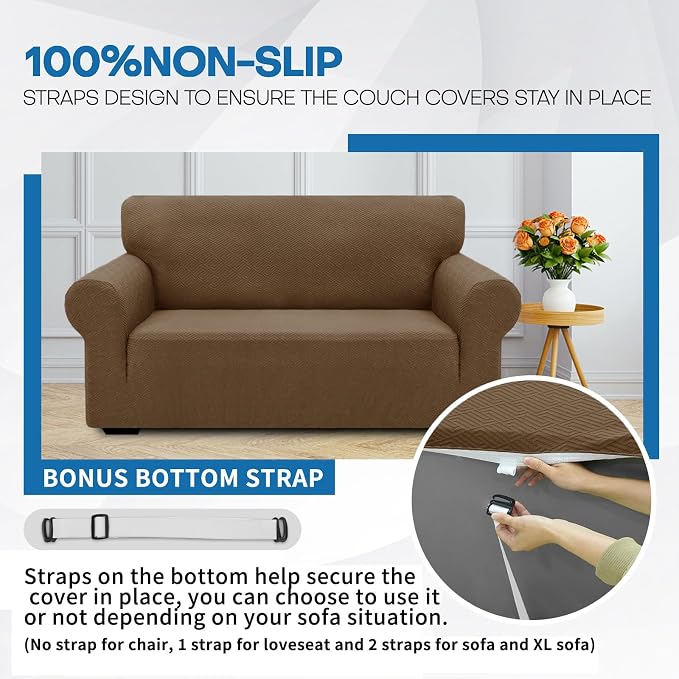 XINEAGE New Stretch Armchair Covers 1 Piece Chair Slipcovers Chair Protector - Image 7