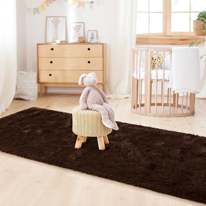 LOCHAS Ultra Soft Indoor Modern Area Rugs 2x8, Fluffy Living Room Carpets - Image 3