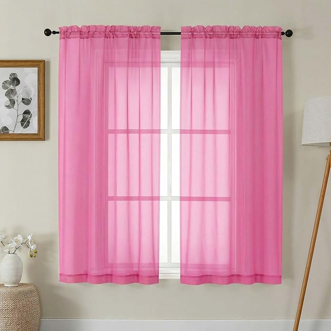 Gwine Sheer Curtains 63 Inch Length by Gwine