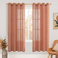 LAMIT Terracotta Linen Boho Curtains by LAMIT