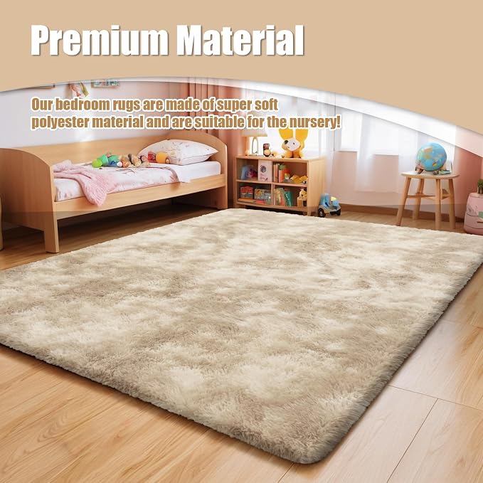 8x10 Fluffy Area Rugs for Living Room, Shag Area Rug for Bedroom, Soft Fuzzy - Image 5