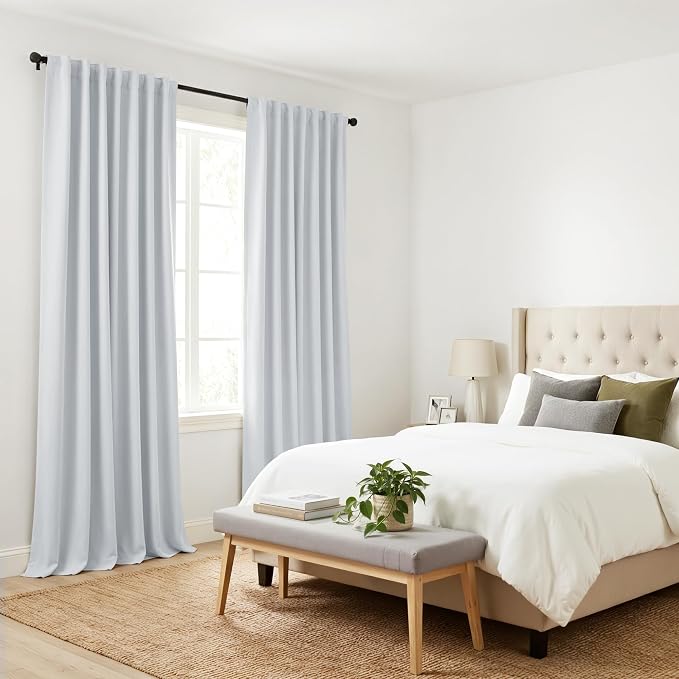 PONY DANCE 60% Light Blocking Curtains 96 inch Long, Room Darkening Curtains - Image 8