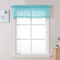 Chyhomenyc Sheer Valances for Windows, Light Filtering Small Window Curtains by Chyhomenyc