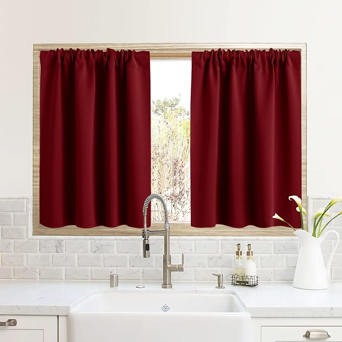 RYB HOME RV Curtains for Camper Windows, Mini Small Thermal Insulated Sunlight by RYBHOME