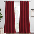 NICETOWN Burgundy Red Blackout Curtains 102 inches Length by NICETOWN
