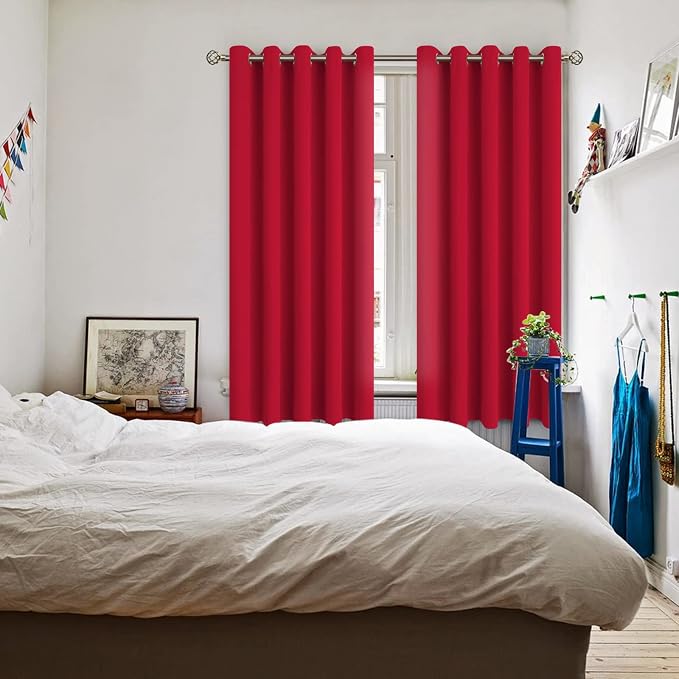 BGment Room Darkening Curtains 63 Inches Long - Image 2