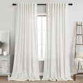 Nanspring Extra Long 108 Inch Curtains Linen by Nanspring