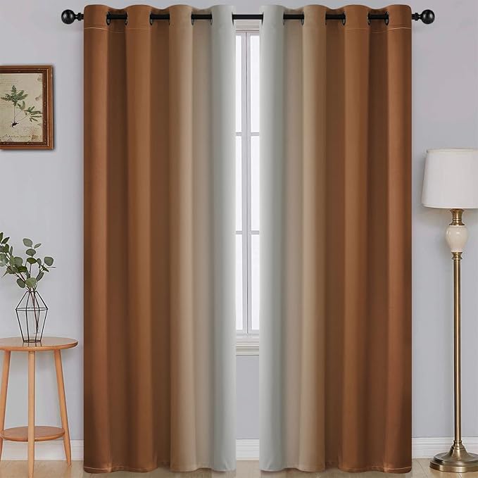 SimpleHome Ombre Room Darkening Curtains by SimpleHome