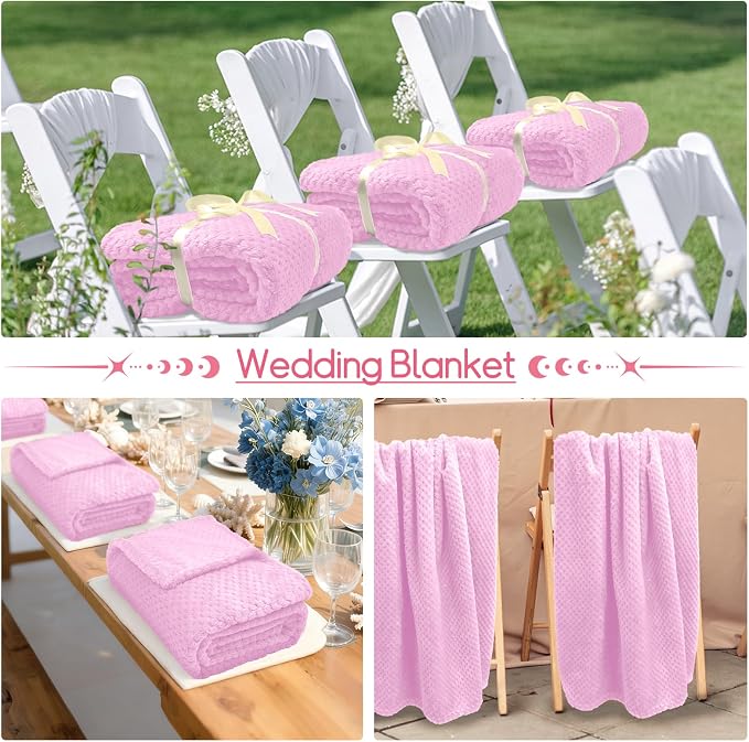 4 Pack Fleece Throw Blankets 50x60 Inches - Image 7