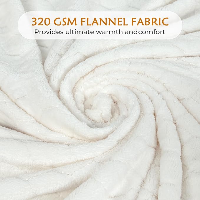 TOONOW Fleece Blanket Fuzzy Plush Throw Blanket 50" x 60", Super Soft Fluffy - Image 4