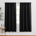 Pony Dance Blackout Curtains Thermal Insulated Window Treatment Panels Room by PONYDANCE