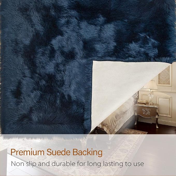 LOCHAS Soft Fluffy Faux Fur Rugs - Image 5