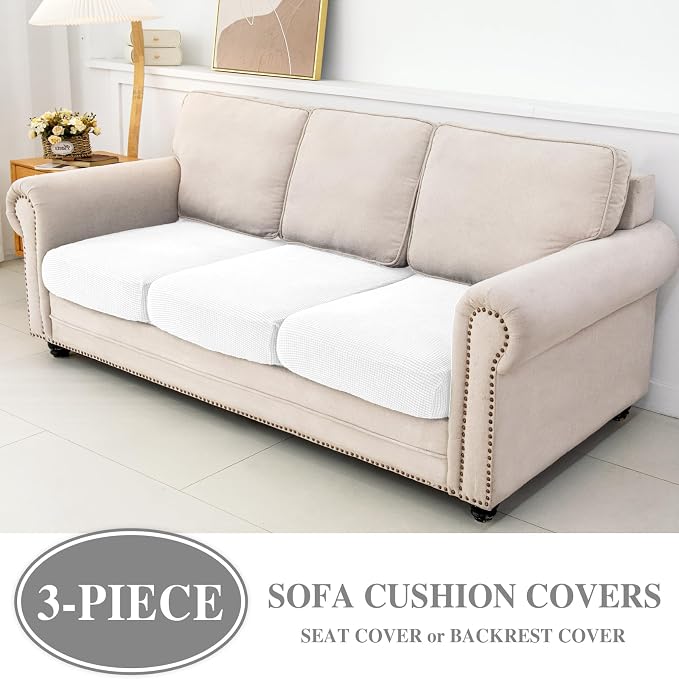 Couch Cushion Covers Seat Cushion Cover Stretch Couch Cover Separate Sectional - Image 2