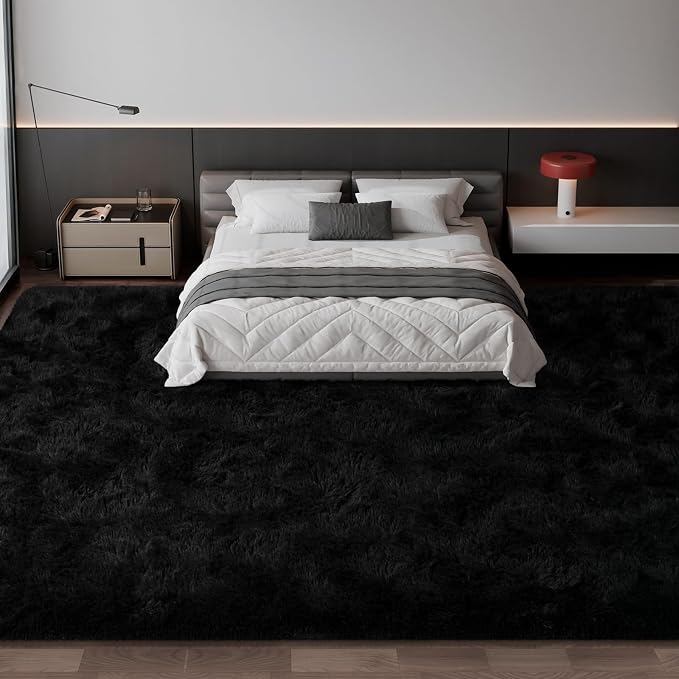 Large Shag Area Rugs 10 x 14, Tie-Dyed Plush Fuzzy Rug - Image 2