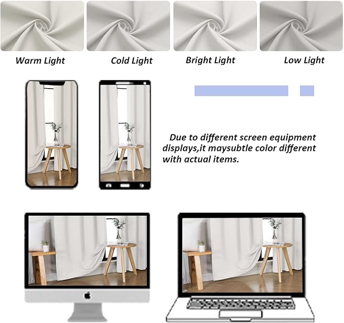 Simplebrand Ava Natural Blackout Curtains - Image 9